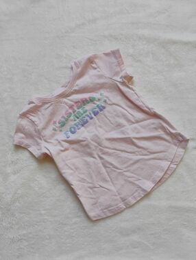 Light Pink Graphic Tee | Light Pink Sisters Are Forever T-shirt | 3T